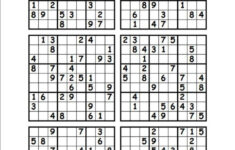 Free Printable Sudoku 6 Per Page