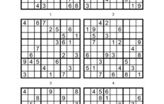 Free Printable Sudoku 6 Per Page Free Printable