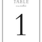 Free Printable Table Numbers 1 20