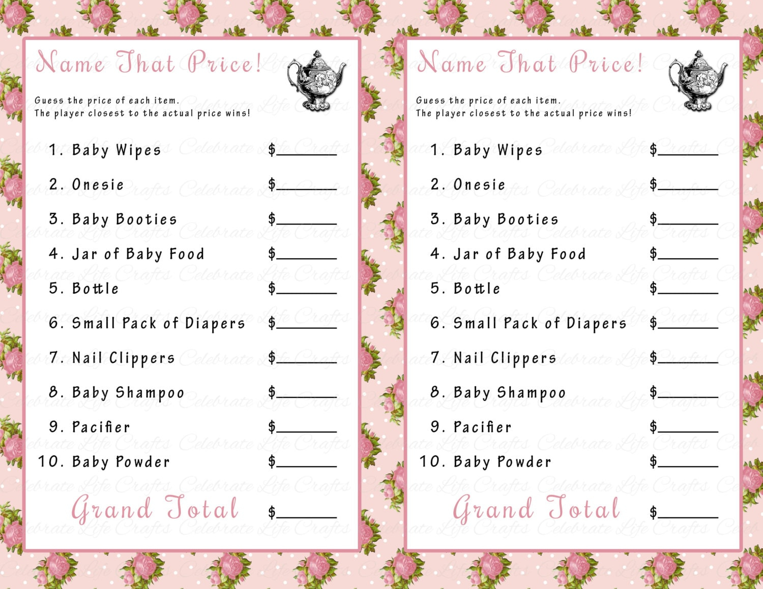 Free Printable Tea Party Games For Adults Gerald Printable