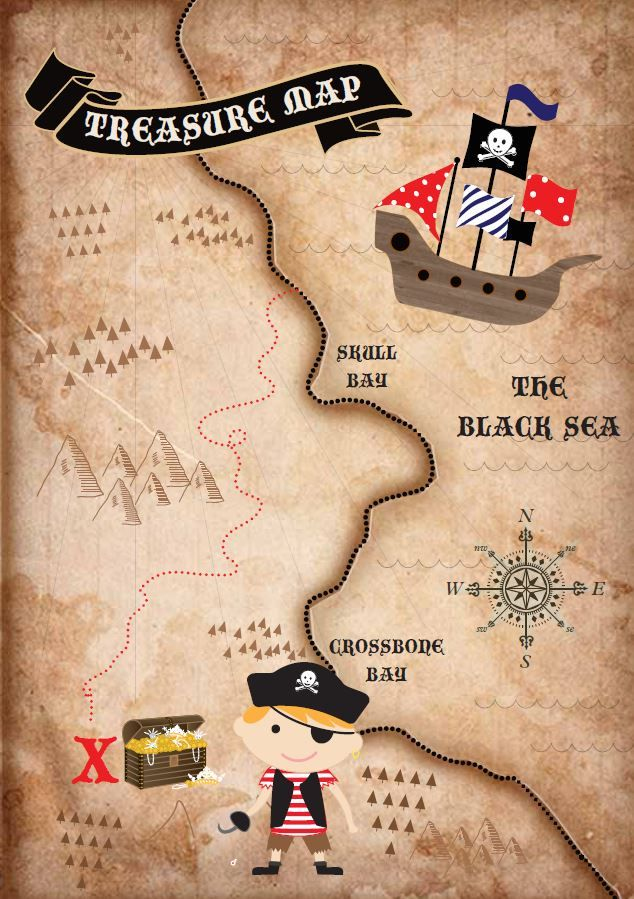 Free Printable Treasure Map From Love JK Because Scarlett Is Always 