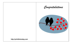 Free Printable Wedding Congratulations Cards