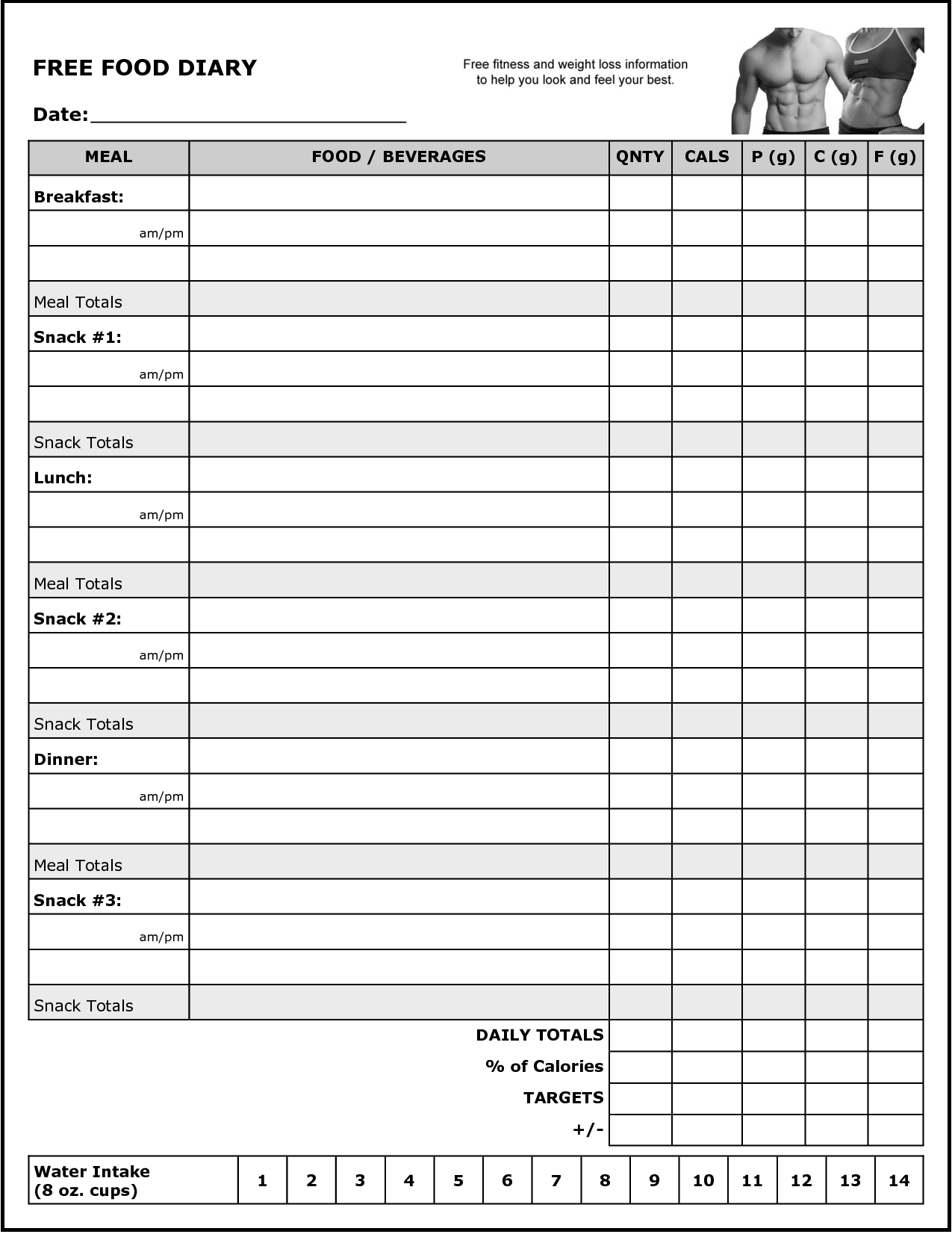 Free Printable Workout Log Template Free Printable