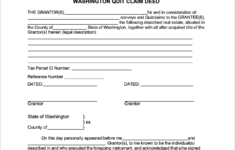 Free Quit Claim Deed Form Free Claim 2020