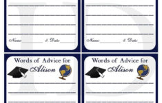 graduation advice cards in navy and white personalized 5 graduation Graduation Advice Cards In Navy And White Personalized 5 Graduation