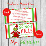 Grinch Pills DIY PRINTABLE Treat Bag Toppers