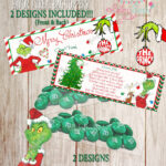 Grinch Pills Treat Bag Topper Printable By BaileyBunchInvites