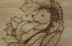 hedgehog on a chopping board beginner wood burning pyrography Hedgehog On A Chopping Board Beginner Wood Burning Pyrography
