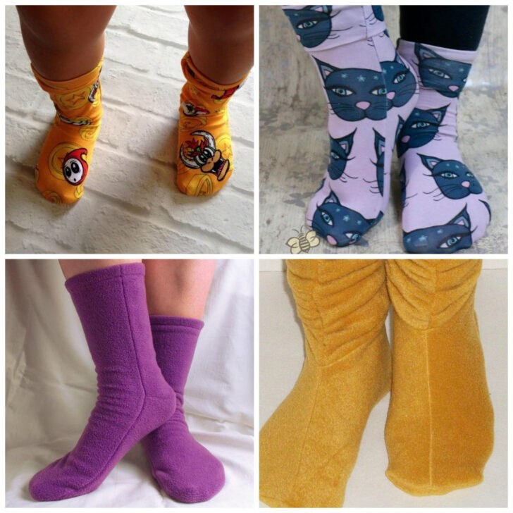 Free Printable Fleece Sock Pattern Download