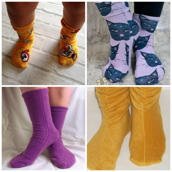 Free Printable Fleece Sock Pattern