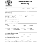 Interest Inventory For Students Printable 92 Images In Collection