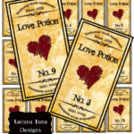 Items Similar To 15 Love Potion Apothecary Bottle Jar Labels Tags