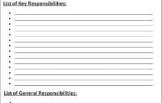 job description template free word templates Job Description Template Free Word Templates