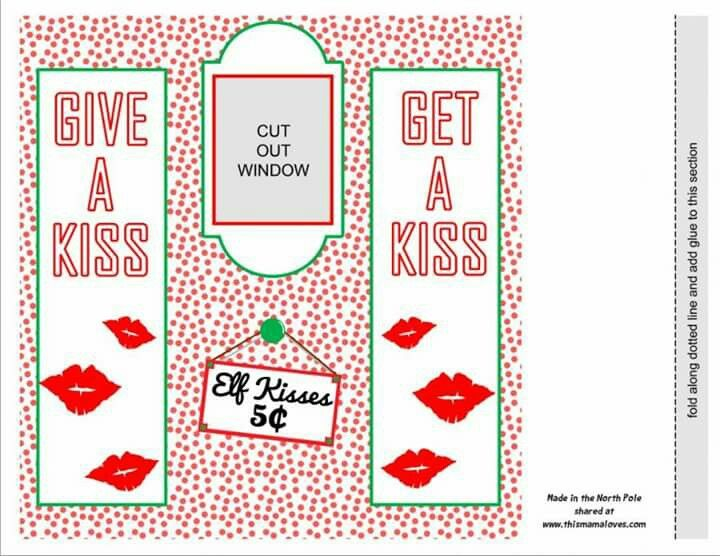 Kissing Booth Elf On Shelf Printables Awesome Elf On The Shelf Ideas 
