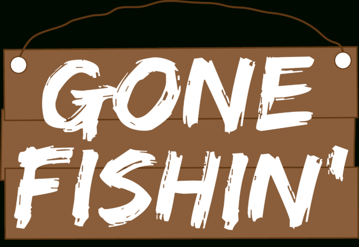 Free Printable Gone Fishing Sign