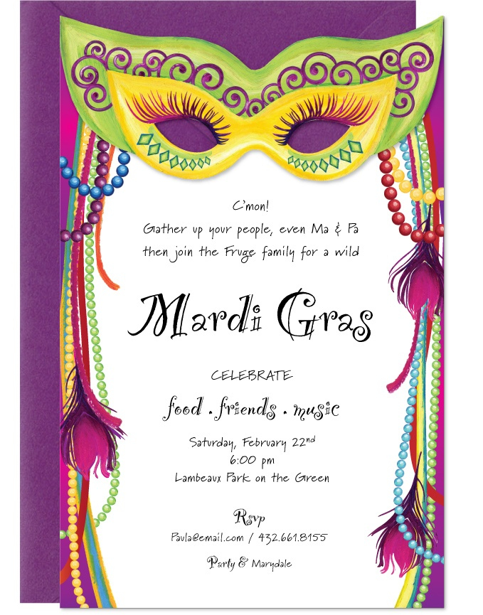 Mardi Gras Invitation Google Search Invitaciones De Carnaval 