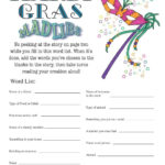 Mardi Gras Mad Libs Game