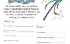 Mardi Gras Mad Libs Game