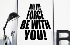 May The Force Be With You Yoda Quote Star Wars Poster Geeky
