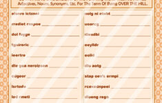 Over The Hill Party Game Over The Hill Printable DIY Over