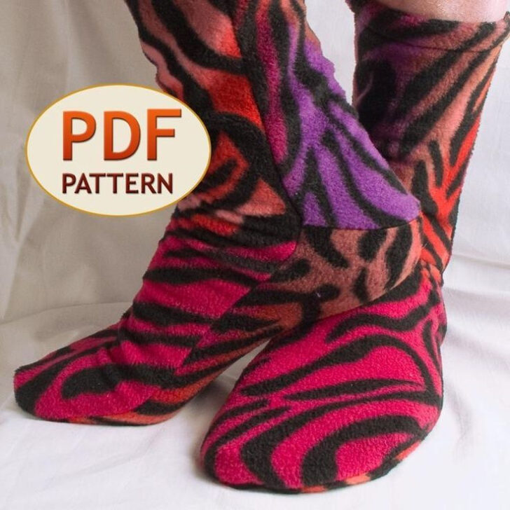 Free Printable Pattern For Fleece Socks