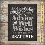 Please Leave Your Advice And Well Wishes For The Graduate Printable