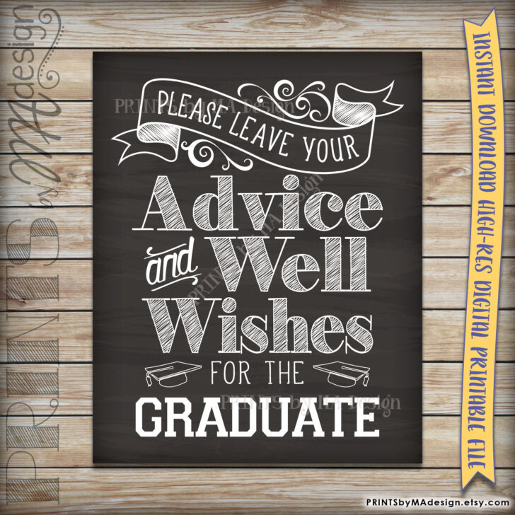 Advice For The Graduate Printable