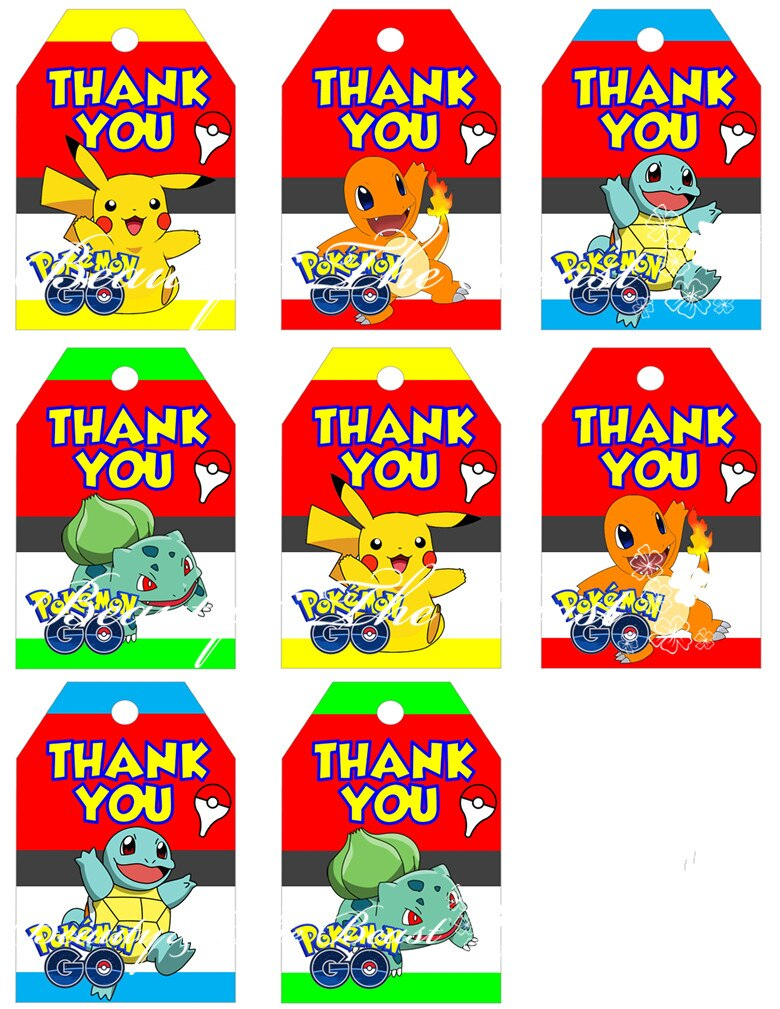 Pokemon Go Favor Tags Pokemon Go Thank You Tags Pokemon Go Gift 