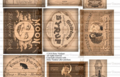 Potion Bottle Halloween Witch Labels Digital Download Etsy In 2021