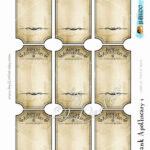 Potion Label Template Beautiful Blank Apothecary Editable Printable