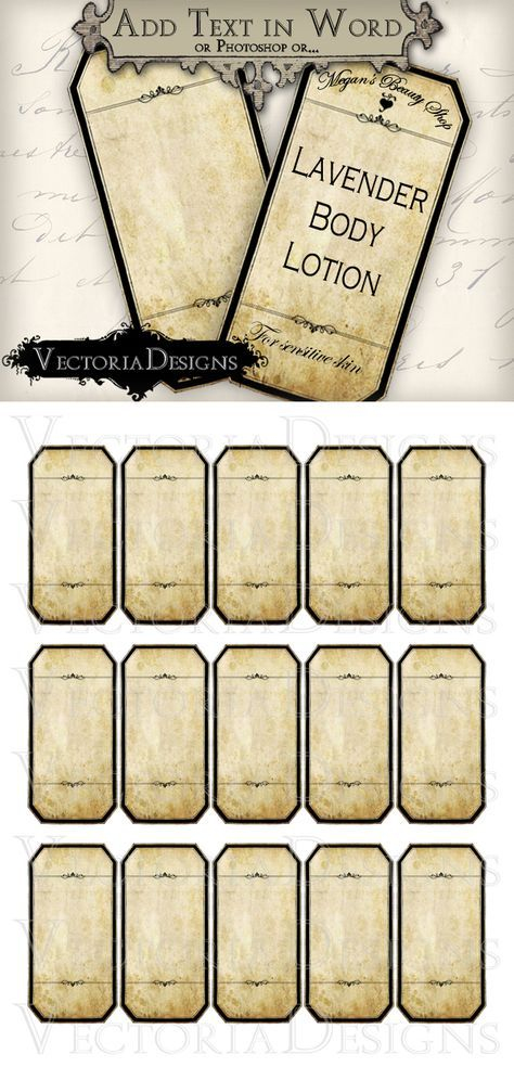 Printable Blank Apothecary Labels More Vintage Labels Printables Free 