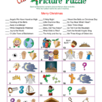 Printable Christmas Carol Picture Puzzle Christmas School Christmas