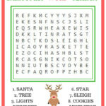 Printable Christmas Word Search For Kids Adults Happiness Is