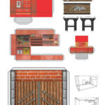 Printable Dollhouse Furniture Templates Modelo De Papel Como Fazer