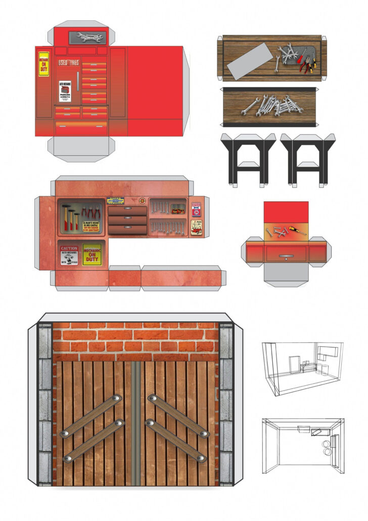 Printable Dollhouse Furniture Templates