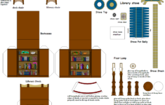 Printable Dollhouse Furniture Templates Paper Models Doll House
