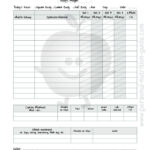 Printable Food And Exercise Log Journal Monthly Calendar Templates