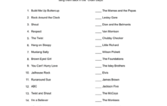 Printable Over The Hill Golden Oldies 50th Birthday Party Games