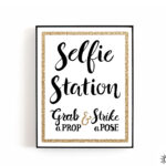 Printable Selfie Station Sign 8x10 Or 8 5 X 11 DIY Photo Etsy