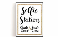 Printable Selfie Station Sign 8x10 Or 8 5 X 11 DIY Photo Etsy