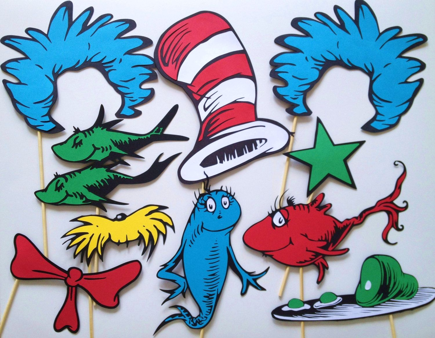 Printable Seussical Photo Props 12 Pieces By CleverMarten On Etsy 8 