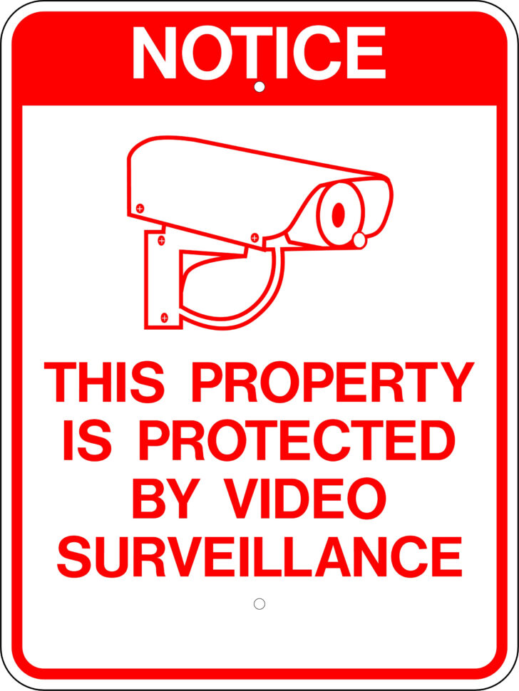 Printable Video Surveillance Signs Free
