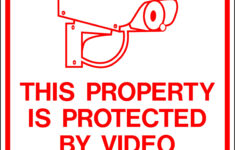 Printable Video Surveillance Signs Free Free Printable