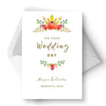 Say Congrats With A Free Printable Wedding Card Wedding