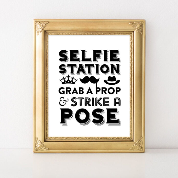 Selfie Station Free Printable