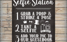 selfie station photobooth printable chalkboard sign snap a photo and Selfie Station Photobooth Printable Chalkboard Sign Snap A Photo And
