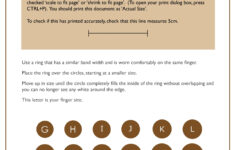 Size Guide Free Printable Ring Sizer Uk Free Printable A To Z