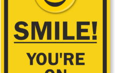 smile you re on camera sign video security signs sku k 8382 1 Smile You re On Camera Sign Video Security Signs SKU K 8382
