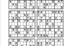 Sudoku Printable 6 Per Page Sudoku Printable Sudoku Sudoku Puzzles