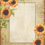 Sunflowers Free Printable Stationery Tarjetas De Girasol Tarjetas